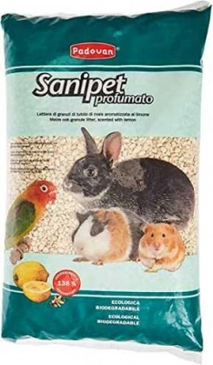 Padovan (Падован) Sanipet Profumato Гігієнічний наповнювач із кукурудзяних гранул для птахів та гризунів 10 л