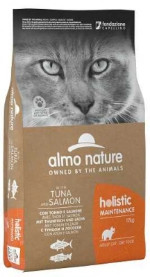 Almo Nature (Альмо Натюр) Holistic Cat Tuna & Salmon Сухий корм з тунцем та лососем для дорослих котів та кішок