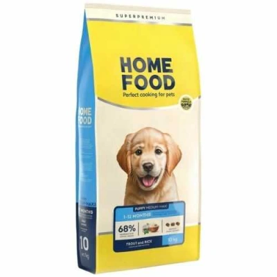 Home Food (Хоум Фуд) Puppy Medium & Maxi Hypoallergenic Trout & Rise Гіпоалергенний сухий корм з фореллю і рисом для цуценят середніх і великих порід
