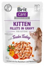 Brit Care (Бріт Кеа) Fillets in Gravy Kitten Turkey Вологий корм для кошенят з філе індички в соусі img