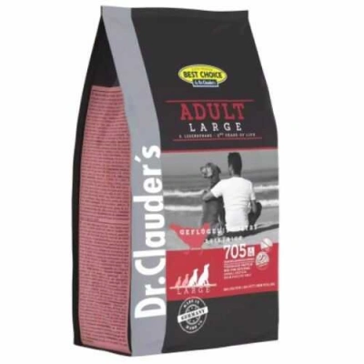 Dr. Clauder's (Др. Клаудерс) Best Choice Dog Adult Large Poultry & Rise Сухий корм з птахом і рисом для дорослих собак великих порід