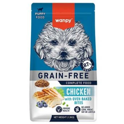 Wanpy (Ванпі) Puppy Grain Free Chicken Беззерновий сухий корм з куркою для цуценят різних порід