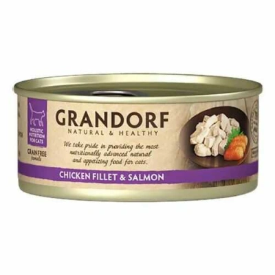 Grandorf (Грандорф) Cat Adult Grain Free Chicken Fillet & Sea bass Вологий корм з куркою і морським окунем для дорослих котів і кішок