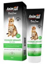 AnimAll VetLine (ЕнімАлл Ветлайн) Fitopaste Urinary Фітопаста Урінарі для запобігання захворюванням сечовидільної системи у котів та кішок img
