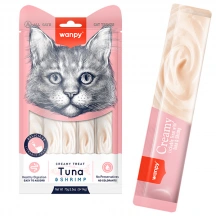 Wanpy (Ванпі) Cat Creamy Lickable Treats Tuna & Shrimp Рідкі ласощі з тунцем і креветками для котів і кішок