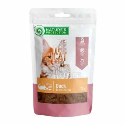 Natures Protection (Натур Протекшн) Cat Adult Duck Breast Strips Ласощі з качиної грудки для дорослих котів і кішок