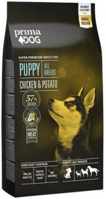 PrimaDog (ПрімаДог) Puppy All Breeds Chicken & Potato Сухий корм з куркою та картоплею для цуценят всіх порід
