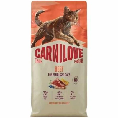 Carnilove (Карнілав) True Fresh Cat Adult Sterilised Beef Беззерновий сухий корм з яловичиною для стерилізованих котів і кішок