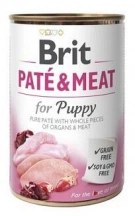 Brit (Бріт) Paté & Meat Puppy Консерви Брит Кеа для цуценят з куркою та індичкою