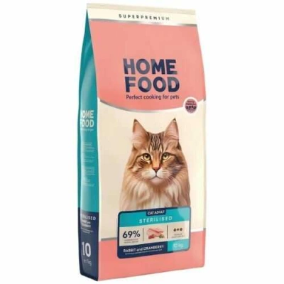 Home Food (Хоум Фуд) Cat Adult Sterilised Rabbit & Cranberry Сухий корм з кроликом і журавлиною для дорослих стерилізованих котів і кішок