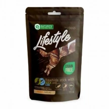 Natures Protection (Натур Протекшн) Lifestyle Dog Adult Grain Free Rawhide Sticks, Duck & Cod Rolls Беззернові ласощі з сиром'ятної шкіри, качки і тріски для собак із чутливим травленням img