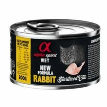 Alpha Spirit (Альфа Спирит) Cat Sterilized Rabbit Влажный корм с кроликом для кастрированных или стерилизованных котов и кошек Alpha Spirit (Альфа Спіріт) Cat Sterilized Rabbit Вологий корм з кроликом для кастрованих або стерилізованих котів і кішок img