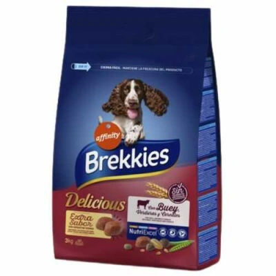Brekkies (Брекіс) Dog Delice Meat 3 кг Сухий корм з яловичиною для собак усіх порід