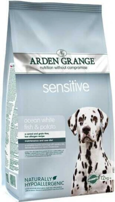 Arden Grange (Арден Гранж) Sensetive Ocean White Fish Potato Гіпоалергенний корм для собак з чутливим травленням