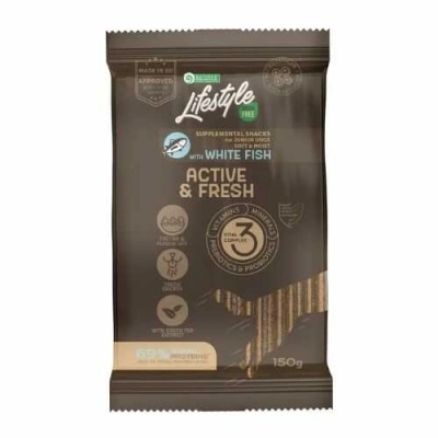 Natures Protection (Натур Протекшн) Lifestyle Junior Active & Fresh Grain Free White Fish Беззернові ласощі з білою рибою для активних молодих собак всіх порід
