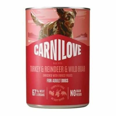 Carnilove (Карнілав) Dog Adult Turkey, Reindeer & Wild Boar Вологий корм з індичкою, олениною і диким кабаном для собак різних порід