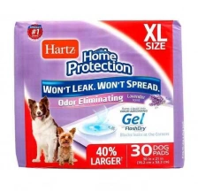 Hartz (Хартц) Home Protection Odor Eliminating Dog Pads XL Суперпоглинаючі пелюшки зі знищувачем запаху та ароматом лаванди для цуценят і собак великих порід