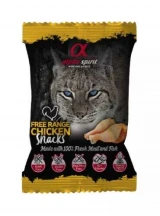 Alpha Spirit (Альфа Спирит) Chicken Snacks Cat Полувлажное лакомство с курицей для котов и кошек, кубики Alpha Spirit (Альфа Спіріт) Chicken Snacks Cat Напіввологі ласощі з куркою для котів та кішок, кубики img