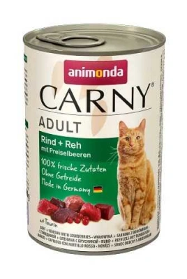 Animonda (Анімонда) Carny Adult Beef & Venison with Cowberries 200 гр Консерва з яловичиною, олениною та брусницею для котів та кішок