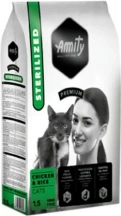 Amity (Аміті) Cat Sterilized Chicken & Rice Сухий корм для стерилізованих котів і кішок з куркою і рисом img