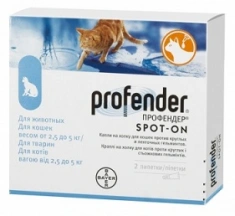 Profender (Профендер) Спот Он Краплі від глистів для котів та кішок від 2,5-5 кг img