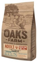 Oaks Farm (Оакс Фарм) Grain Free Adult Cat White Fish Сухий беззерновий корм для дорослих котів і кішок з білою рибою img