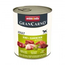 Animonda (Анімонда) GranCarno Adult Beef & Rabbit with Herbs Консерви з яловичиною, кроликом та травами для собак img