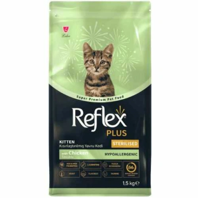 Reflex Plus (Рефлекс Плюс) Kitten Sterilised Chicken Гіпоалергенний сухий корм з куркою для стерилізованих кошенят
