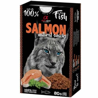 Alpha Spirit (Альфа Спіріт) Cat Natural Snacks Salmon Напіввологі ласощі з лососем для котів і кішок