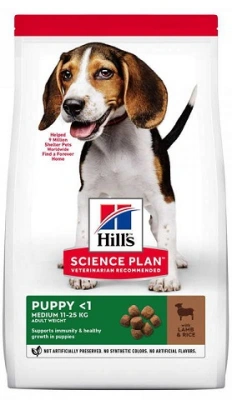 Hills (Хіллс) SP Puppy Medium Lamb & Rice Корм ​​для цуценят середніх порід з ягням