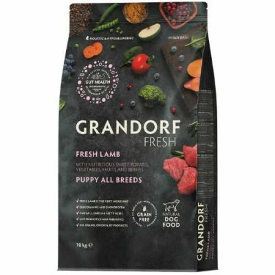 Grandorf (Грандорф) Fresh Puppy All Breeds Lamb & Sweet Potato Беззерновий сухий корм з ягням і бататом для цуценят різних порід