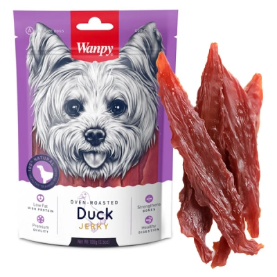 Wanpy (Ванпі) Dog Duck Jerky 800 гр Ласощі зі шматочків в'яленого філе качки для собак