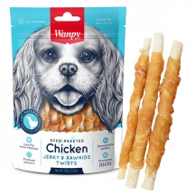 Wanpy (Ванпі) Dog Chicken Jerky & Rawhide Twists Ласощі палички з в'яленою куркою для собак