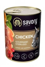 Savory (Сейворі) Cat Sterilized Сhicken Вологий корм c куркою для стерилізованих котів і кішок img