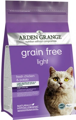Arden Grange (Арден Грандж) Adult Light Fresh Chicken & Potato 2 кг Беззерновий дієтичний корм для котів і кішок