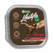 Natures Protection (Натур Протекшн) Lifestyle Cat Adult Long Hair Salmon Вологий корм з лососем для довгошерстих котів і кішок img