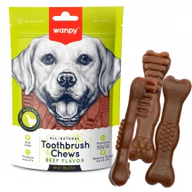 Wanpy (Ванпі) Dog Toothbrush Chews Beef Ласощі зубні щітки зі смаком яловичини для здоров'я зубів і ясен собак img