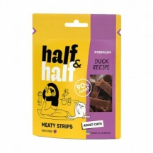 Half & Half (Халф енд Халф) Cat Adult Meaty Strips Ласощі з качкою для дорослих котів і кішок img