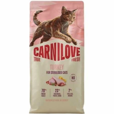 Carnilove (Карнілав) True Fresh Cat Adult Sterilised Turkey Беззерновий сухий корм з індичкою для стерилізованих котів і кішок