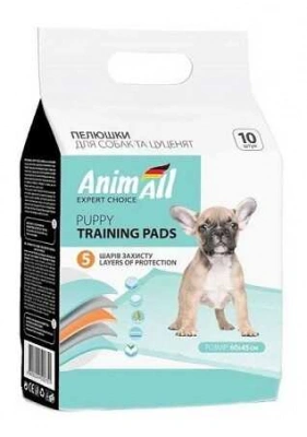 AnimAll (ЕнімАлл) Puppy Training Pads Пелюшки для собак та цуценят 60х45 см / 10 шт