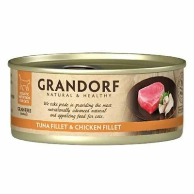 Grandorf (Грандорф) Cat Adult Grain Free Tuna & Chicken Fillet Вологий корм з тунцем і куркою для дорослих котів і кішок