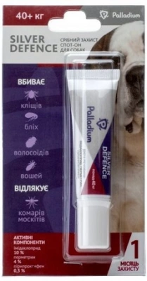 Palladium (Паладіум) Silver Defence Краплі від бліх та кліщів для собак