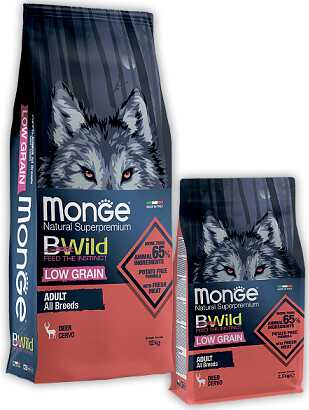 Monge (Монж) BWild Low Grain All Breeds Adult Deer
