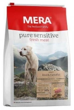 Mera (Мера) Pure Sensitive Fresh meat Rind & Kartoffel Беззерновий корм зі свіжим м'ясом яловичини та картоплею для собак img