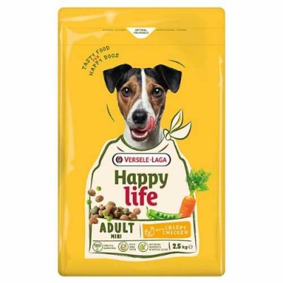 Happy Life (Хеппі Лайф) Adult Mini with Crispy Chicken Сухий корм з куркою для дорослих собак дрібних і мініатюрних порід