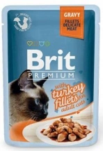 Brit Premium (Бріт Преміум) Cat Вологий корм для котів з філе індички в соусі img