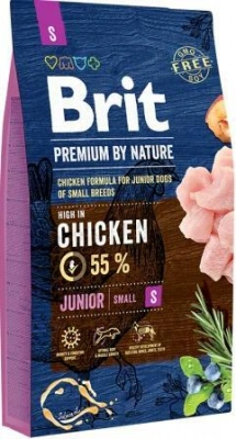 Brit Premium (Бріт Преміум) Dog Junior S Корм ​​для цуценят і молодих собак дрібних порід з куркою