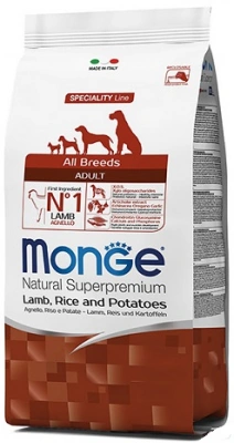 Monge (Монж) All Breeds Adult Lamb, Rice & Potatoes Корм ​​для собак з ягням і рисом