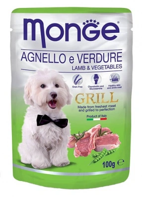 Monge (Монж) Dog Grill Консервований корм для собак з ягнятком та овочами