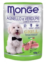 Monge (Монж) Dog Grill Консервований корм для собак з ягнятком та овочами img